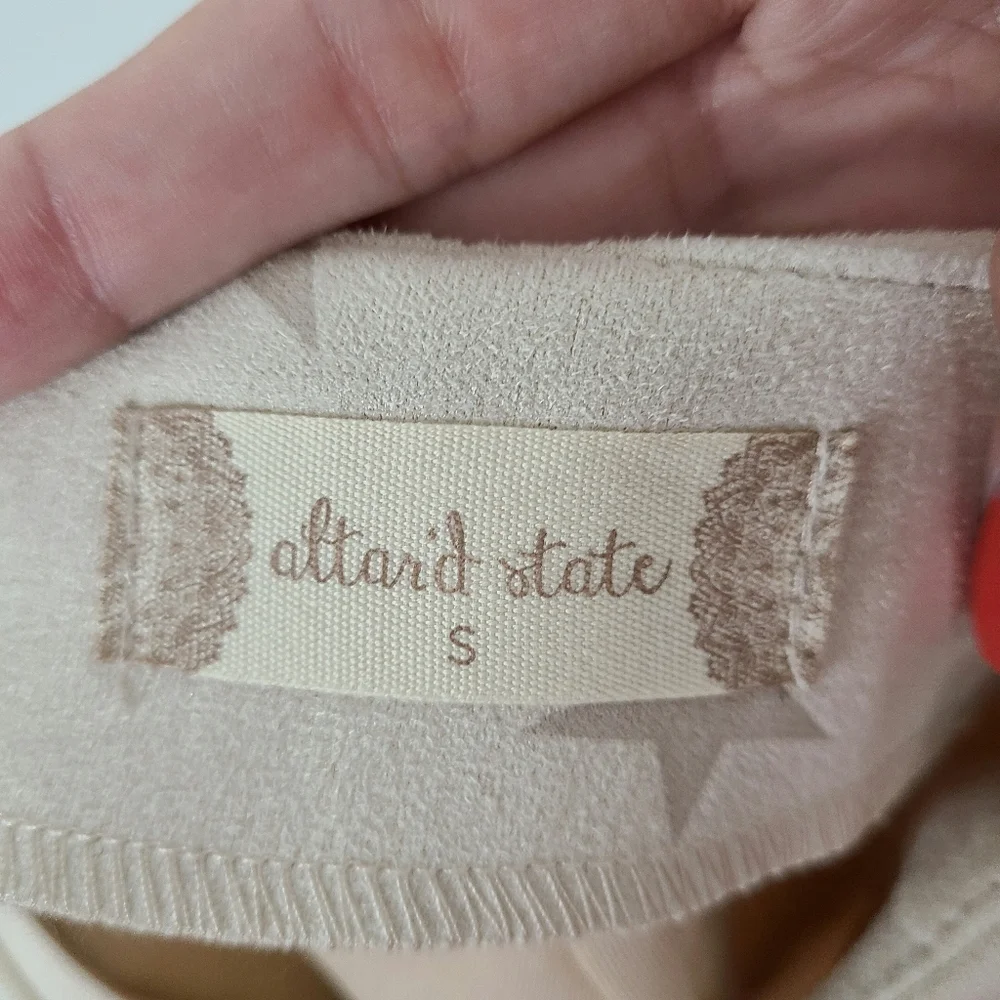 Altar'd State | NWT Faux Suede Star Mini Skirt Small
